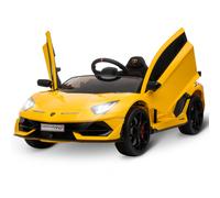 HOMCOM Kids Electric Ride on Lamborghini Aventador 12v - Yellow | TJ Hughes