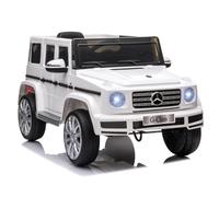HOMCOM Kids Electric Ride on Mercedes Benz G500 12v - White | TJ Hughes