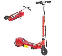 HOMCOM Kids Electric Scooter 5.5 in for Ages 7-14 Adjustable Height Red