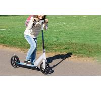 Folding Teens Kick Push Scooter Children Adjustable Height Ride On Wheels White