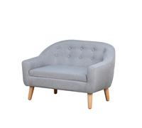 HOMCOM Kids Mini Sofa Children Armchair Seating Bedroom Playroom Furniture Grey