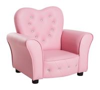 HOMCOM Kids Mini Sofa Children Armchair Seating Chair Girl Princess Sponge