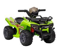 HOMCOM Kids Ride On Car Four Wheeler Quad Bike 6v - Green | TJ Hughes