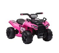 HOMCOM Kids Ride On Car Four Wheeler Quad Bike 6v - Pink | TJ Hughes