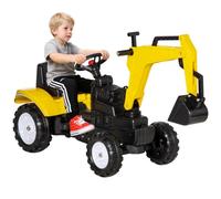 Kids Toddler Ride-on Toy Pedal Digger Pretend Play Construction Car with Horn