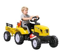 HOMCOM Pedal Go Kart Ride on Tractor with Shovel & Rake Four Wheels Child Toy