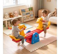 Homcom Kids Seesaw Safe Teeter 2 Seats with Easy-Grip