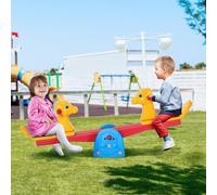 Homcom Kids Seesaw Safe Teeter 2 Seats with Easy-Grip