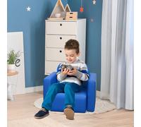 Homcom Kids Sofa Set 2 In 1 Child Table And Chair Set Toddler Armchair Blue