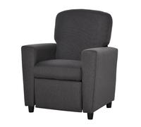 Homcom Homcom Kids Sofa With Footrest Linen Recliner Armchair, Grey, none