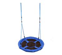 HOMCOM 100cm Round Swing Kids Nest Swing Seat Children Garden Play for Indoor in Blue HOMCOM Blue