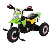HOMCOM Kids Pedal Tricycle Ride-On with Music & Lights - Green, Green