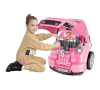 HOMCOM Kids Truck Engine Toy Set w/ Horn, Light, Car Key, for Ages 3-5 Years - P