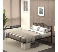 HOMCOM King Metal Bed Frame w/ Headboard and Footboard, 31cm Under-bed Space