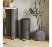 Homcom Kitchen Bin, 30 Litre Pedal Rubbish Bin With Removable Bucket, Black Black 30L