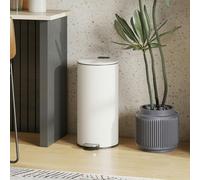 HOMCOM Kitchen Bin, 30 Litre Pedal Rubbish Bin with Removable Bucket, Cream