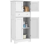 HOMCOM Multi-Storage Freestanding Kitchen Cabinet - White, none