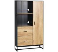 HOMCOM 160cm Kitchen Cupboard, Microwave Stand with Storage Cabinet, Soft Close