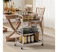 Portland 3 Tier Silver Kitchen Trolley