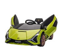 HOMCOM 12V Kids Electric Ride On Car Licensed Toy Car with Remote Control Music Lights MP3 for 3-5 Years Old Green