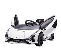 Homcom Lamborghini SIAN 12V Kids Electric Ride On Car Toy with Remote Control White