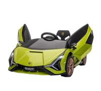 Homcom Lamborghini Sian 12V Electric Car For Kids W/ Remote Control In Green Green