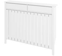 HOMCOM Large Radiator Cover with Drawers & Vertical Slats 119 x 19 x 93cm in White | Size: 119 x 19 x 93 cm HOMCOM White 119 x 19 x 93 cm