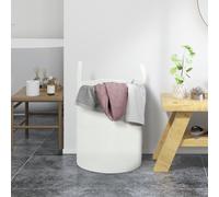 HOMCOM 36L Cotton Rope Laundry Basket with Handles for Pillows Clothes Cream