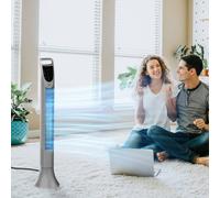 HOMCOM Tower Fan 3 Speed Silver - Size: 17 x 17 x 82cm - Wilko