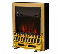 HOMCOM LED Flame Electric Fire Place-Golden