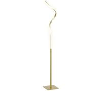 HOMCOM LED Floor Lamp 3 Adjustable Brightness Modern Foot Switch Gold Tone