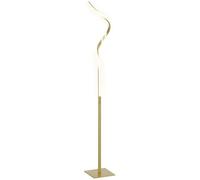 HOMCOM LED Floor Lamp 3 Adjustable Brightness Modern Foot Switch Gold Tone