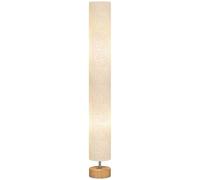 HOMCOM LED Floor Lamp for Living Room, 120cm Modern Standing Lamp with 3000K/4500K/6500K Colour Temperatures, Linen Shade and Wooden Base, Grey