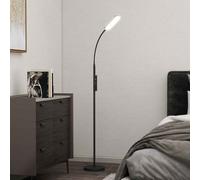 HOMCOM LED Floor Lamp for Living Room with Magnetic Remote Control - Black | TJ Hughes