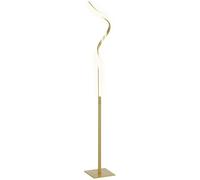 Homcom Led Floor Lamp, Standing Lamp With3 Adjustable Brightness Gold Tone Gold