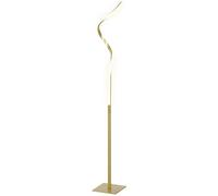 HOMCOM LED Floor Lamp, Standing Lamp with3 Adjustable Brightness Gold Tone HOMCOM Gold