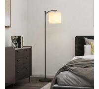 HOMCOM LED Floor Lamp with Dimmable Colours Temperature & Brightness, Black - Black