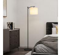 HOMCOM LED Floor Lamp with Dimmable Colours Temperature & Brightness, Black - Black