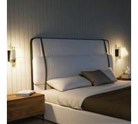 HOMCOM Led Wall Lamp 2 Pack, Modern Indoor Starry Wall Light, Black - Black - Metal, acrylic - Matte black and gold