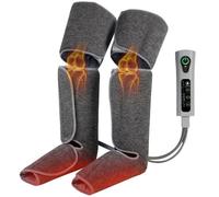 HOMCOM Leg Massager with Heat, Compression, Knee Massager, 3 Auto Modes