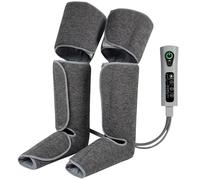 HOMCOM Leg Massager with Heat, Compression, Knee Massager with 3 Auto Modes & 3 Intensities for Circulation and Pain, Foot and Calf Massage Machine, Gifts for Men Women