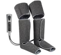 HOMCOM Leg Massager with Heat, Compression, Knee Massager, 3 Auto Modes | 3 Intensities, for Circulation and Pain, Foot and Calf Massage Machine, Gifts for Men Women
