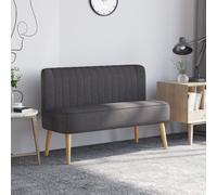 HOMCOM Linen-Feel Double Sofa w/ Wood Frame Padding Back - Dark Grey | TJ Hughes