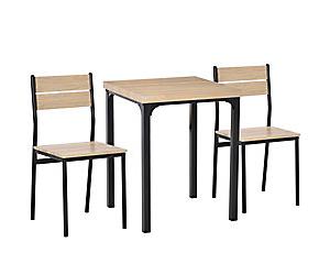 HOMCOM Lounge Set 835-090 Wood Grain, Black,
