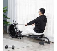 Homcom Magnetic Foldable Rower W/ 16-Level Adjustable Resistance For Home, Gym
