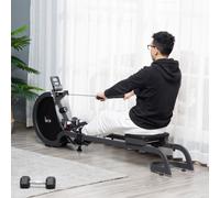 HOMCOM Magnetic Foldable Rower w/ 16-Level Adjustable Resistance for Home, Gym