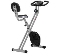 HOMCOM Magnetic Resistance Exercise Bike Foldable LCD Adjustable Seat Grey
