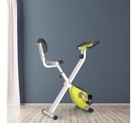 Magnetic Resistance Exercise Bike Foldable LCD Adjustable Seat Yellow