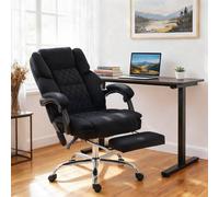 HOMCOM Massage Office Chair with Heat, 135° Reclining Desk Chair
