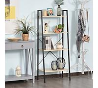 HOMCOM MDF, Steel Storage Shelf 375 x 600 x 1,450 mm Beige